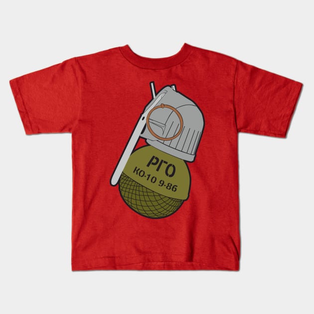 Soviet - Russian defensive grenade (РГО) Kids T-Shirt by FAawRay